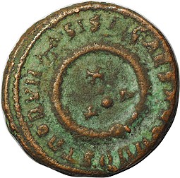 Монета Нуммий 321-324 Крисп, цезарь Римская Империя