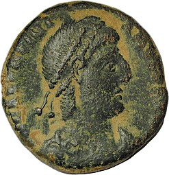Монета Нуммий 364-367 Валентиниан I Римская Империя