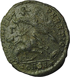 Монета Фоллис 348-351 Констанций II Римская Империя