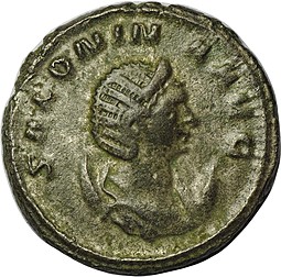 Монета Антониниан 260-262 Салонина Римская Империя