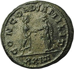 Монета Антониниан 277 Проб Римская Империя