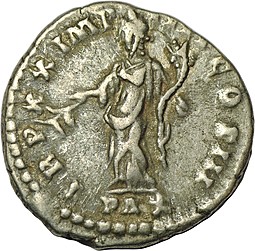Монета Денарий 161-180 Марк Аврелий Римская Империя