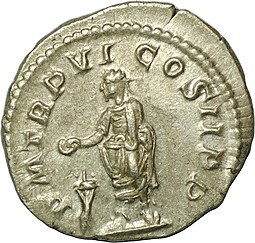 Монета Денарий 222-235 Александр Север Римская Империя