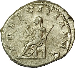 Монета Антониниан 249-251 Геренния Этрусцилла, жена Траяна Деция Римская Империя