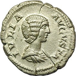 Монета Денарий 196-211 Юлия Домна, жена Септимия Севера Римская Империя
