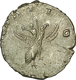 Монета Антониниан 253-255 Валериан II Римская Империя