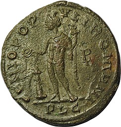 Монета Фоллис 330-333 Констанций I, цезарь Римская Империя