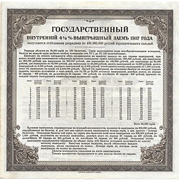 Билет 200 рублей 1917 3 разряд Иркутское ОГБ Государственный внутренний выигрышный заем 
