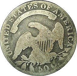 Монета 50 центов 1831 Capped Bust США