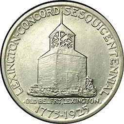 Монета 50 центов 1925 Сражения при Лексингтоне и Конкорде США