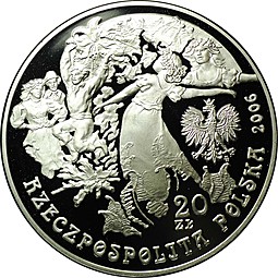 Монета 20 злотых 2006 Ночь на Ивана Купала Польша