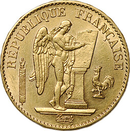 Монета 20 франков 1878 A Франция