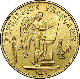Монета 20 франков 1879 A Франция