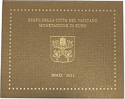 Набор монет евро 2011 Ватикан