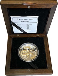 Монета 500 тугриков 2007 Год Дракона Монголия