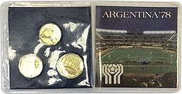 Набор 20, 50, 100 песо 1978 Чемпионат Мира по Футболу Аргентина