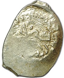 Монета Денга 1434 - 1445 Василий II Васильевич Темный Легенда / Всадник Московское княжество