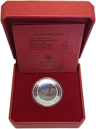 Монета 1 доллар 2007 Год Свиньи голограмма Австралия