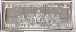 Серебряная бона 100 долларов 2001 серебро США