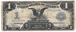 Банкнота 1 доллар 1899 Серебряный сертификат США