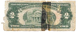 Банкнота 2 доллара 1928 США
