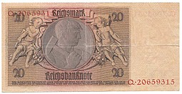 Банкнота 20 рейхсмарок (марок) 1929 (1924) Германия