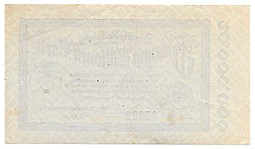 Банкнота 20000000 марок 1924 (1923) Железные дороги Германия