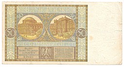 Банкнота 50 злотых 1929 Польша