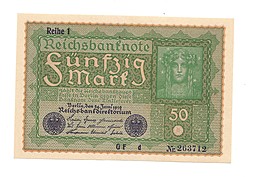 Банкнота 50 марок 1919 Германия Германская Империя