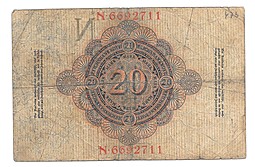 Банкнота 20 марок 1914 Германия Германская Империя