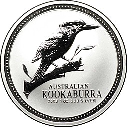 Монета 1 доллар 2003 Австралийская Кукабарра Австралия
