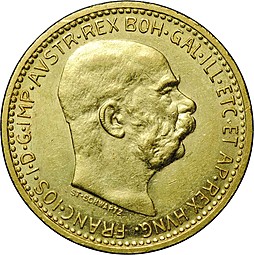 Монета 10 крон 1910 Австро-Венгрия