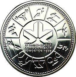 Монета 1 доллар 1978 11-е игры содружества в Эдмонтоне Канада