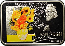 Монета 1 доллар 2007 Винсент Ван Гог Художники Ниуэ