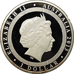 Монета 1 доллар 2013 Санкт-Петербург и Мельбурн Города-побратимы Австралия