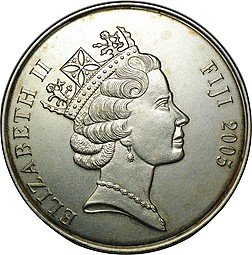 Монета 10 долларов 2005 Чемпионат мира по футболу 2006 Германия Фиджи