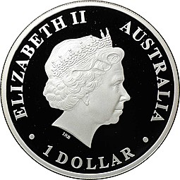 Монета 1 доллар 2012 Красный кенгуру Откройте Австралию Австралия