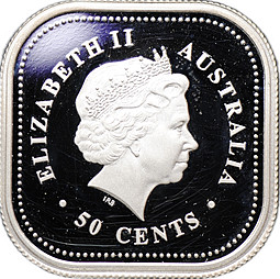 Монета 50 центов 2005 Кукабарра Австралия