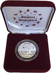 Монета 1000 франков КФА 2014 ММД Знаки зодиака - Козерог Габон