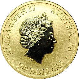 Монета 100 долларов 2013 Австралийский кенгуру Австралия