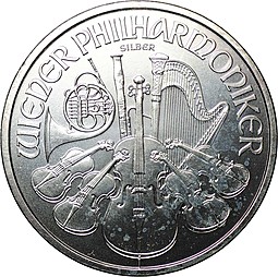 Монета 1,5 евро 2008 Венская филармония (филармоникер) Австрия