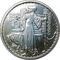 Монета 2 фунта 2001 Британия Великобритания