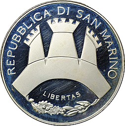 Монета 10 евро 2006 Антонио Канова Три Грации Сан-Марино