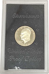 Монета 1 доллар 1974 S Эйзенхауэр, серебро США