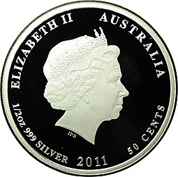 Монета 50 центов 2011 Коала - Детеныш Bush Babies Австралия
