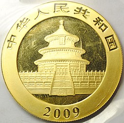 Монета 500 юаней 2009 Панда Китай