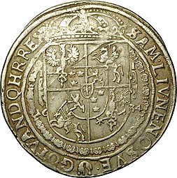 Монета 1 талер 1634 Владислав IV Ваза Польша