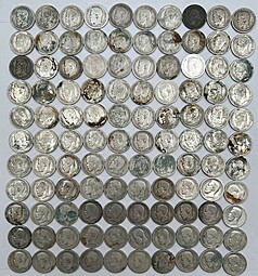 Инвестиционный лот 50 копеек Николая 2 1895, 1896, 1897, 1899 годов - 90 монет
