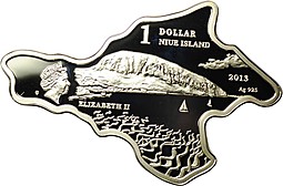 Монета 1 доллар 2013 Ливадийский дворец Крым Ниуэ