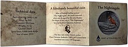 Монета 1 доллар 2010 Сказки Андерсена - Соловей Фиджи